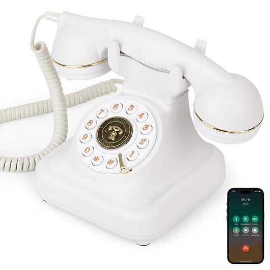 Retro Bluetooth Desk Phone (with handset and hands-free functions)