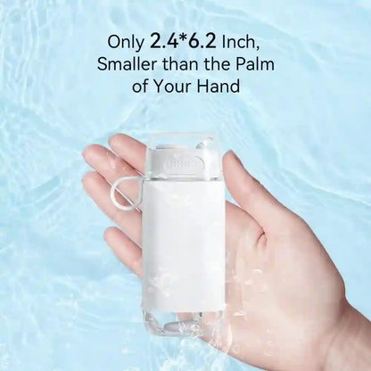 Portable cordless oral irrigator, equipped with a 5-megapixel 1080p camera with a built-in camera.