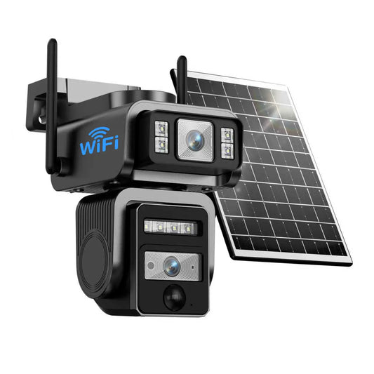 🔥Limited-Time Offer：⚡New solar-powered portable WiFi smart 1080p surveillance camera with two-way audio