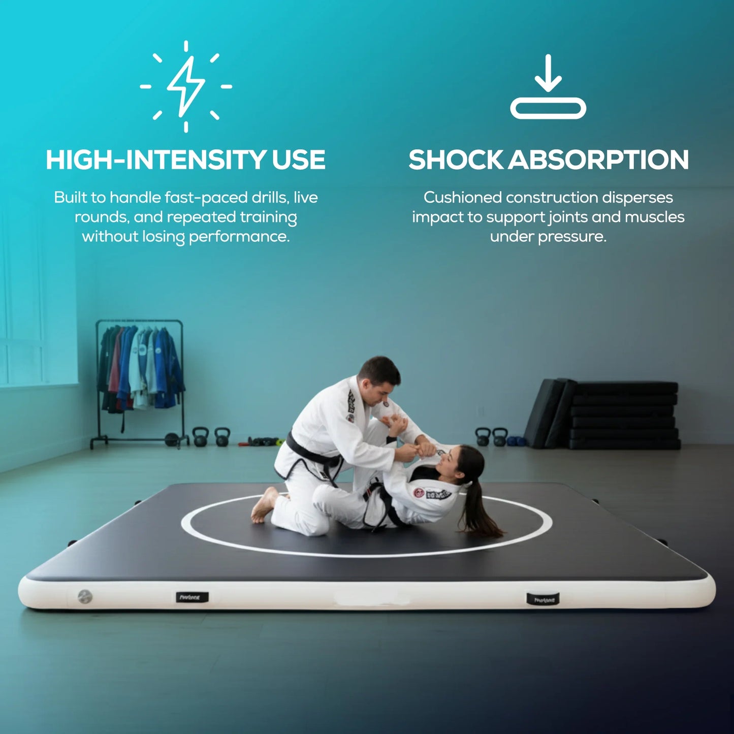 Can be used as a training mat for gyms and fighters