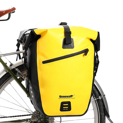 20L Gepäckträgertasche Fahrradtasche Wasserdicht Polyester Kofferraumtasche Gelb